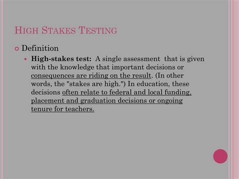 HIGH STAKES definition and meaning .